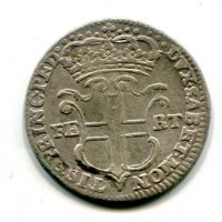 Carlo Emanuele III (1730-1773): 5 soldi 1742 (MIR#936a)
