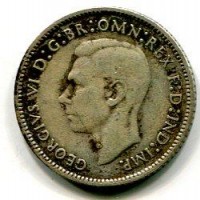 Australia, Giorgio VI (1936-1952): 6 pence 1943
