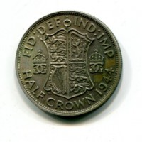 Gran Bretagna, Giorgio VI (1936-1952): 1/2 corona 1944 (KM#856)
