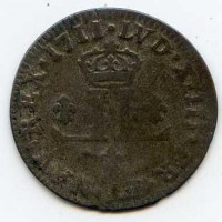 Luigi XIV (1643-1715): 30 denari 1711-D (Gadoury#102)