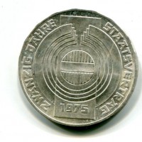 Austria, Repubblica: 100 scellini 1975 "State Treaty" (KM#292h)