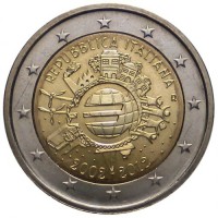 Italia 2012: 2 euro commemorativi "Decennale"