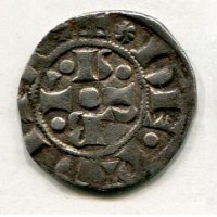 Roma, Gregorio XI (1370-1378): bolognino romano (CNI#28)