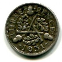 Gran Bretagna, Giorgio V (1910-1936): 3 pence 1931 (Spink#4042)
