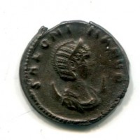 Salonina (moglie di Gallieno): antoniniano "PVDICITIA" (RIC#25), 3,26g 
