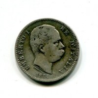 Umberto I (1878-1900): 1 lira 1884 (Gigante#36)
