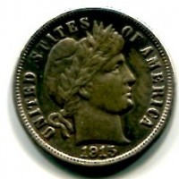 USA: 10 cent. 1915 "Barber"
