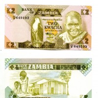 Zambia: 2 kwacha 1980-88 (Pick#24c)
