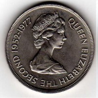 Guernsey, Elisabetta II (1952-2022): 25 pence 1977 (KM#31)