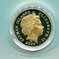 Isole Cayman, Elisabetta II (1952-2022): 5 dollari 2006 "80° Compleanno di Elisabetta II" (KM #137)