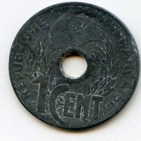 Indocina Francese: 1 cent. 1941 (KM#-)
