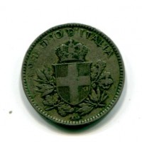 Vittorio Emanuele III (1900-1943): 20 cent. 1918 "Esagono" (Attardi,388#E179c), asse spostato 180°