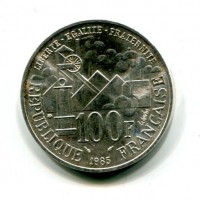 Francia, Quinta Repubblica (dal 1959): 100 franchi 1985 "Emile Zola"  (KM#957)