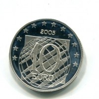 Italia 2005: 10 euro "Pace e Libertà in Europa", da confezione zecca