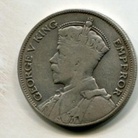 Nuova Zelanda, Giorgio V (1910-1936): 1/2 corona 1934 (KM#5)