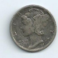 USA: 10 cent. 1942 -D "Mercury"
