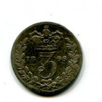 Gran Bretagna, Vittoria (1837-1901): 3 pence 1866 (Spink#3914A)