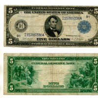 USA: 5 dollari 1914 "Lincoln" (Pick#359), prezzo cadauna