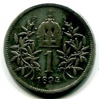 Austria, Francesco Giuseppe (1848-1916): 1 corona 1894 (KM#2804)
