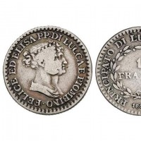 Lucca, Elisa Bonaparte e Felice Baciocchi (1805-1814): 1 franco 1808 (Gigante#10)