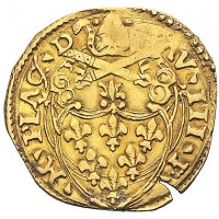 Piacenza, Paolo III (1534-1539): scudo d'oro (Muntoni#176), grammi 3,30