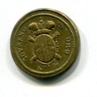 Peso Monetale: "Sovrano oro A-M", gr.11,13

