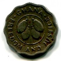 Ghana: 2 1/2 pesewas 1967 (KM#14)
