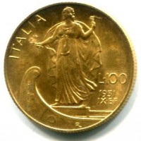 Vittorio Emanuele III (1900-1943): 100 lire 1931-IX (Gigante#9)
