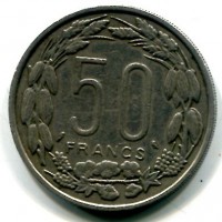 Africa Equatoriale Francese: 50 franchi 1961 (KM#3)