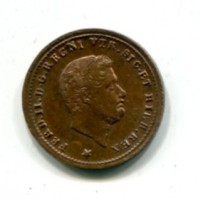 Napoli, Ferdinando II (1830-1859): 1 tornese 1852 (Gigante#296)
