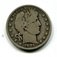 USA: 1/2 dollaro 1901 "Barber"