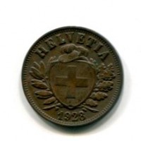Svizzera, Confederazione: 2 rappen 1928