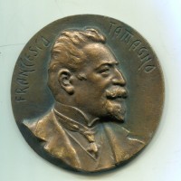 Torino/Varese: placchetta per Francesco Tamagno (1850-1905), diametro 74mm, g.92,76