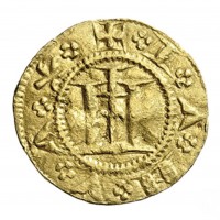 Genova, Repubblica (1139-1339): quartarola, simbolo artiglio d'aquila (MIR#8/1; CNI#1/41), grammi 0.84, mm 13