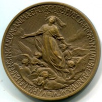 Pio XII (1939-1958): medaglia straordinaria 1950 (Cusumano/Modesti#182), opus Mistruzzi, diametro 44 mm.