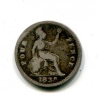 Gran Bretagna, Vittoria (1837-1901): 4 pence 1838-groat (Spink#3917)