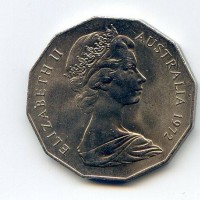 Australia, Elisabetta II (1952-2022): 50 cent. 1972 (KM#68)
