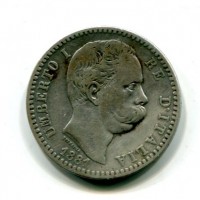 Umberto I (1878-1900): 2 lire 1881 (Gigante#25)