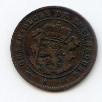 Lussemburgo, Guglielmo III (1849-1890): 2 1/2 cent. 1870 (KM#21)
