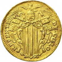 Roma, Benedetto XIV (1740-1758): zecchino s.d. (Muntoni#11), grammi 3.36