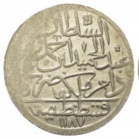 Turchia, Abdul Hamid (1187-1203/1774-1789): 2 zolota= 60 para 1187/7 (OC,27,021#01), grammi 28.02