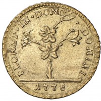 Roma, Pio VI (1775-1799): 1/2 doppia romana da 15 paoli 1778 (Muntoni#14), grammi 2.72