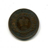 Canada, New Brunswick, Vittoria (1837-1901): 1 centesimo 1861 (KM#6)