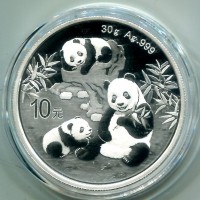 Cina: 10 yuan 2025 "Oncia-Panda"
