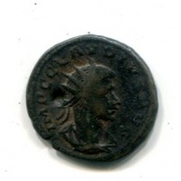Claudio II (268-270 d.C.): antoniniano "CONSER AVG" (RIC#201), gr. 3,23, forato
