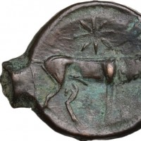 Sardo-Puniche (241-215 a.C.): bronzo (Piras#186; Forteleoni#132; Acquaro#1525-1543), grammi 4.44, mm 25