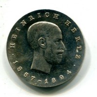 Germania, Rep. Democratica (1949-1990): 5 marchi 1969 "Heinrich Hertz" (KM#23)
