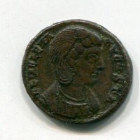 Elena (+330-335 d.C.): follis "SECVRITAS REIPVBLICAE" zecca di Siscia (RIC#218)