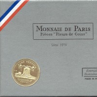 Francia, Quinta Repubblica (dal 1959): serie zecca 1970, 8 pezzi nella confezione ufficiale