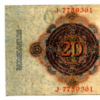 Germania: 20 marchi 19/02/1914 (Pick#46b)
